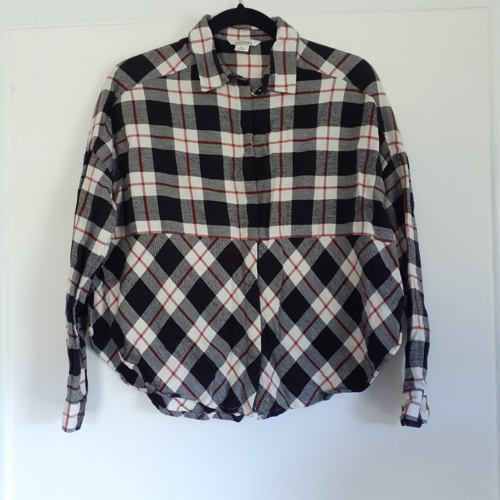Monki boxy flannel